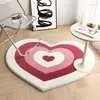 Carpets Tapis en peluche de coeur