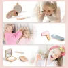 Wooden Toy Girls Makeup Set Pretend Play Kid Make Up Beautiful Hairdressing Simulation For Girl Children Dressing Cosmetic Gifts 240416