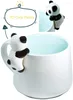 Mokken schattige Panda Kid Ceramics Coffee Milk Tea Cup 3d Novely Cartoon Dierschenken voor bruiloften Verjaardagen Valentijnsdag