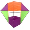 Kleurrijke kubus doos vorm vlieger geschikt voor vliegen voor kinderen beginners stereo kite 240419