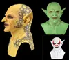Green blanc jaune rapide Nouveau petit masque de masque fantôme se coiffure démon clown vampire orc masque halloween anniversaire fête drôle5351449