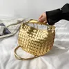 Famous Designer Shark Woven Women's Borse, borsa per gnocchi di grande capacità, borsa a spalla singola da viaggio e shopping, borsetta in pelle in metallo, stile di moda di fascia alta