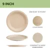 Тарелки 50 ПК одноразовые посуды круглый компостируемый кемпинг 9 дюймов белый коричневый ужин бумажный посуда Diy Drawing Tool