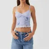 Tanques de mujer Camis Xingqing Y2K Crop Top Women Summer Ropa Tie Dye/Butterfly Spaghetti Strap Camisole Camisole 2000s Strtwear Y240420