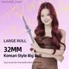 Curling Irons Minhuang 28/32mm Automatische krultje Big Wave Curler Iron Rice Dumpling Temperatuur Instelbare anion snel verwarming Styling Curler Q240425