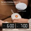 Clocks Silent Vibrating Alarm Clock 2 Vibrating Modes Powerful Wake Up Alarm Clock Cute Multifunctional for Students Bedroom