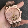 Piquet Audemar Audemar Manual 26515 Série mécanique à facteurs propres Ultra Thin Real Tourbillon 18 K Rose Gold Wrist Watch 41 mm