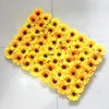 Fleurs décoratives 40 60cm de fleur de tournesol artificiel Panneau mural décor décor anniversaire d'anniversaire de mariage Park pour enfants