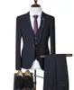 Mäns kostymer Mens Slim Fit Gray/White/Champagne Three Piecessuit Business Groom Jacket Tuxedos för bröllopskväll (Blazer Vest Pants)