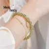 Beaded Natural Hetian Jasper Golden Branch Jade Leaves Bracelet Exquisite Sexy Young Girls Fashion Jewelry Best Selling Holiday Gift 240423