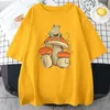 Men's T Shirts Cottagecore Aesthetic Mushroom Dark Academia Frog T-shirt Hip Hop Sports Eurocode Summer Top Wear