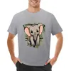 Heren Polos Earth: Elephant T-Shirt Kawaii Design Summer Plain Black T Shirts Men