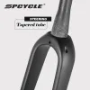 Delar Spcycle Full Carbon Gravel Bike Fork 700C 650B skivbroms 11/8 till 11/2 avsmalnande vägcyklocross gruscykel kolgaffel