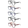Lenses Reading Glasses Women Men Readers Classice Comfort Round Lightweight Eyeglasses Flexible Spring Hinge