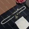 Luxury Women Pearl Collace Designer Diamond Bracelets para mulheres de alta qualidade Conjunto de jóias de ouro Classic Wedding Jewelry Ladies Anniversary Presente