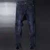 Jeans de créateurs pour hommes automne et hiver en peluche épaissie de nouveaux jeans pour l'homme Version coréenne de luxe