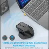 Eyooso X31 USB 24G Wireless Gaming Große Maus für große Hände Paw3212 4800 DPI 5 Tasten Gamer Mäuse Computer Laptop PC 240419