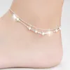 Ankiety moda prosta gwiazda wisiorek kostki sandały boso łańcuch stóp 2024 Bracelet kostki dla kobiet biżuteria plażowa