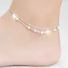 Anklets Fashion Simple Star Pendant Anklet vrouwelijke Barefoot Sandals voetketen 2024 enkelarmbanden voor dames strandjuwelen