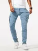 Les jeans slim pour hommes étirent un jean skinny pour les hommes, la mode de la jambe droite confort flex pantalon décontracté 2404253