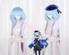 Altro gioco di forniture per feste di eventi arknights mizuki cosplay azzurro gradiente viola a bio di calore lungo i capelli sintetici Halloween2921454