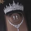 SU9Q CAPELLI DEL CAPILI DEL CAPILI DELLA CHIEDA DI LUGO DI LUSSO CRIDOLE ACQUA ACQUA GIOCHI BRIDALE SET DI TIARA TIARA SINESTONE ORECCHI CONHINE CROHE CONTURA