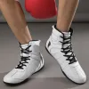 Boots 3646 New Arrival Boxing Shoes Men Women Wrestling Boots NonSlip Fighting Shoes Boxing Sport Sneakers Plus Size