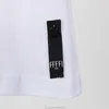 21ss män tryckt t skjortor designer akvarell bokstav tryckning kläder kort ärm herrskjorta tagit vit svart bin