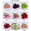 Dekorativa blommor 11head Artificial Flower Carnation Branch Home Decoration Solid Color Mors dag Present Bröllopsarrangemang Tillbehör