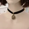 Pendenti alla moda sexy punk gothic cuoio girocollo collana vintage fascino da ragazza corta ragazza retrò donna regalo gioiello ze