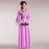 Scena noszona chińskie kostium tańca ludowego dorosły starożytny cosplay tradycyjny chiński ubranie hanfu dla kobiet ubrania damskie sukienka sceniczna D240425