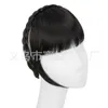 simulation slip bangs Wig of anti womens front neat with braids integrated hoop hair patch