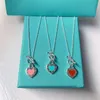 Dames love heart ketting hanger nesss dames en co -ontwerper gouden sieraden heren bruiloft kerstcadeau z74z#