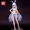 Figuras de brinquedo de ação 26cm Azur Lane Anime Figura Le Malin Bunny Girl PVC Modelo colecionável Anime Toys Ação Figura Figura adulta