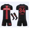 Soccer Trikots -Trails -Einrichtungen Bundesliga Bayern Leverkusen Home Jersey Nr. 10 Wertz Nr. 34 Zaka Adult Children's Set Unpopular Football