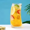 Tumbler 450 ml/300 ml Glasbecher Segelgeformte rollende vertikale transparente Tee -Saft -Bier Dose Getränke Tassen Frühstücks Becher Getränke H240425