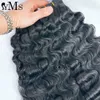 Bundle di trame di capelli umani a doppio disegno di onda umana yms 3a3b riccio di capelli cambogiani wavy wavy full testa all'ingrosso 1pcs100g 240408