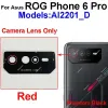 Filtry tylna szklana obiektyw kamery dla Asus Rog Telefon ROG 6 6 Pro ZS630KL Wymienca Speled Camera Speled Camera