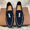 Loro pianoforte LP Lorospianasl Mocassini britannici in stile casual 2023 scarpe da donna in velluto a piedi bassa camminata da uomo scarpe da uomo 35-46