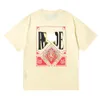 Designer Mens Rhu Tshirt de haute qualité Tess Designer Fashion Casual Mode à manches courtes Colon Round Coton Imprime