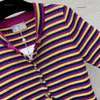 Tricot à tricots Pull de marque créatrice de tricot de tricot pour femmes mélangées à manches courtes à manches courtes à manches courtes à manches courtes à bouton semi-bouton