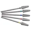 Bitar 5mm Cone Carbide Nail Borr Bit 3/32 "Milling Cutter For Manicure Rotary Burr Nail Bits Electric Drill Accessories Tool