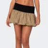 Rokken 2024 Dames Zomer Bubbelrok Casual contrast Kleur Elastische mini A-lijn Short voor Beach Vacation Club Streetwear