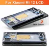 Écrans 6.28 "Remplacement de l'écran Xiaomi 12 pour Xiaomi Mi 12 2201123G 2201123C Affichage d'écran tactile numérique avec cadre pour Xiaomi 12X