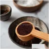 Bukowa gałki kawy drewniane golecie mierzące łyżkę do mielonej fasoli białko w proszku słoiki hurtowe lx4721 Drop dostawa home garde dhyei