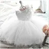 Sukienki dla dziewczynki nowonarodzony chrzest Suknia koronka kwiatowa sukienka na wesele puchnięte 1. urodziny strój dziecka