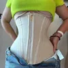 Women Plus Size Fajas Waist Trainer Corset Tummy Control Zipper Vest Body Shaper Cincher Shapewear Slimming Belt Sports Girdle 240415