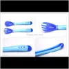 Бар Gardeby Spoons Kitchen Deming Tempring Sensing и Fork Safety Prabhipware Детская фидерная посуда Кормить домашнюю ложку.