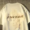 Herren T-Shirts Amerikaner Retro-Buchstaben Star Impresso Tops para mulheres losen ts camisetas finas harajuku lässige Strt Trend Casal Y2K n Vero H240425
