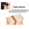 Krem 100pcs/zestaw drewniany język depresor woska woska woska do jednorazowego bambusa bambusowy kij bezpieczeństwa